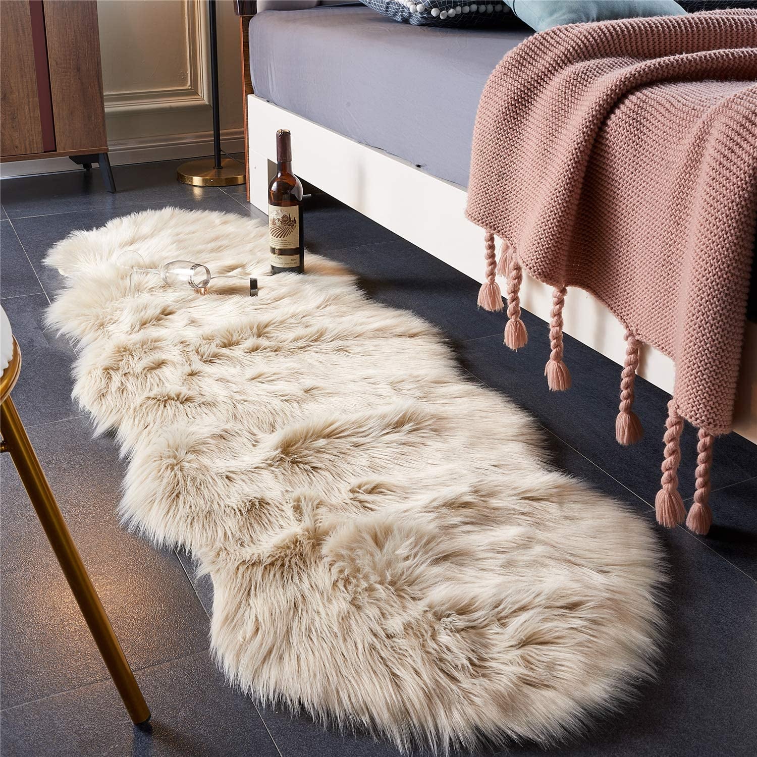 Ultra Soft Fluffy Sheepskin Area Rug