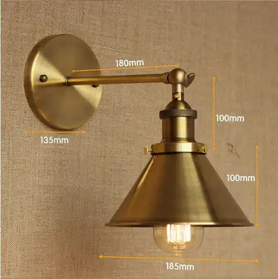 Industrial Gold Modern Wall Lamp