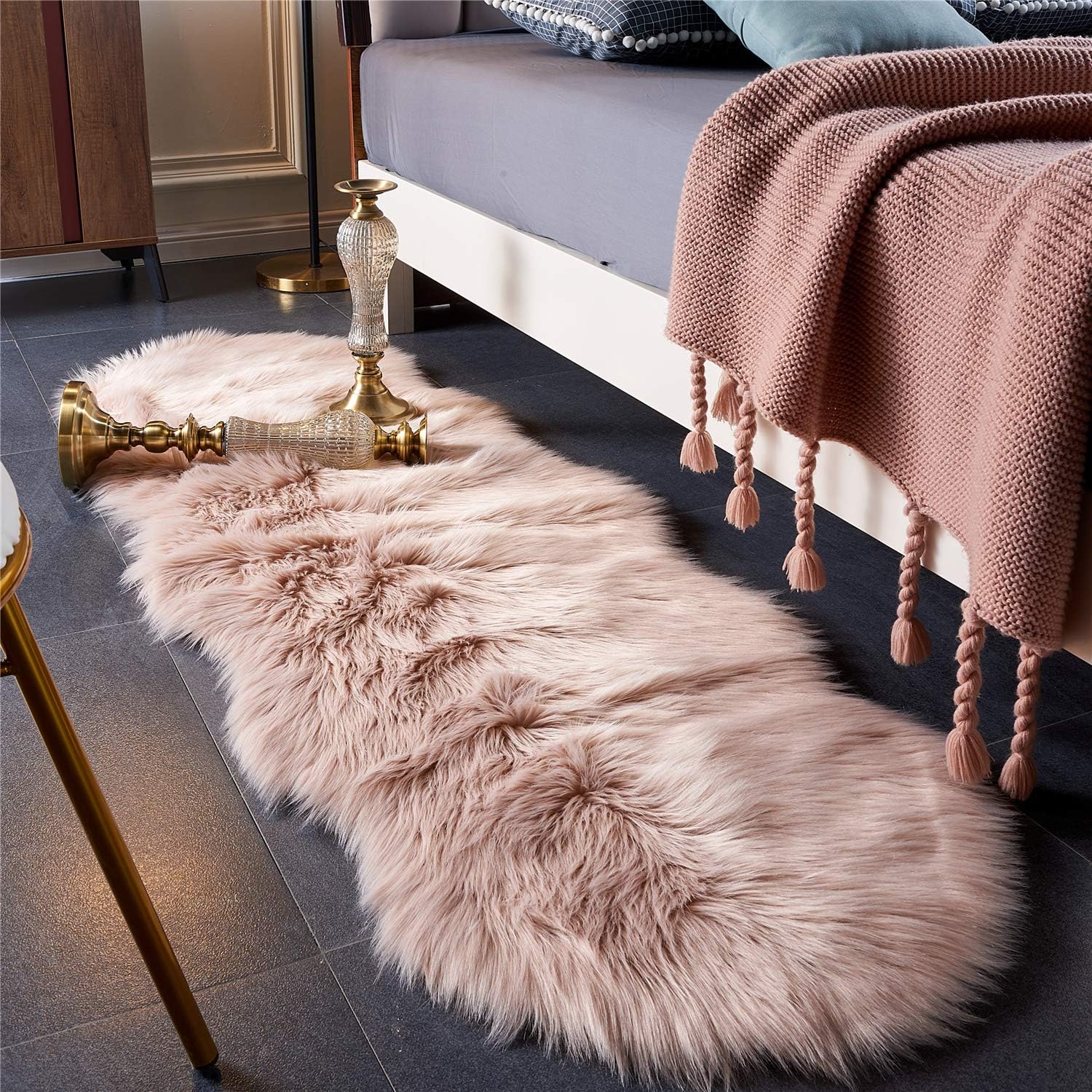 Ultra Soft Fluffy Sheepskin Area Rug