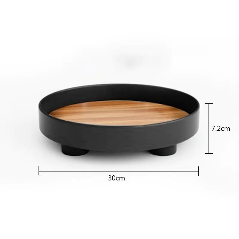 Modern Round Counter Organization Tray With Legs