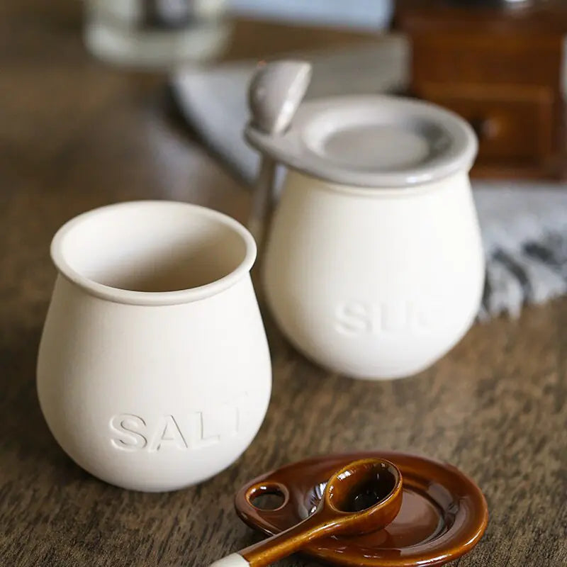 Vintage Ceramic Sugar & Salt Jugs