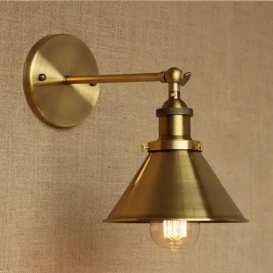 Industrial Gold Modern Wall Lamp