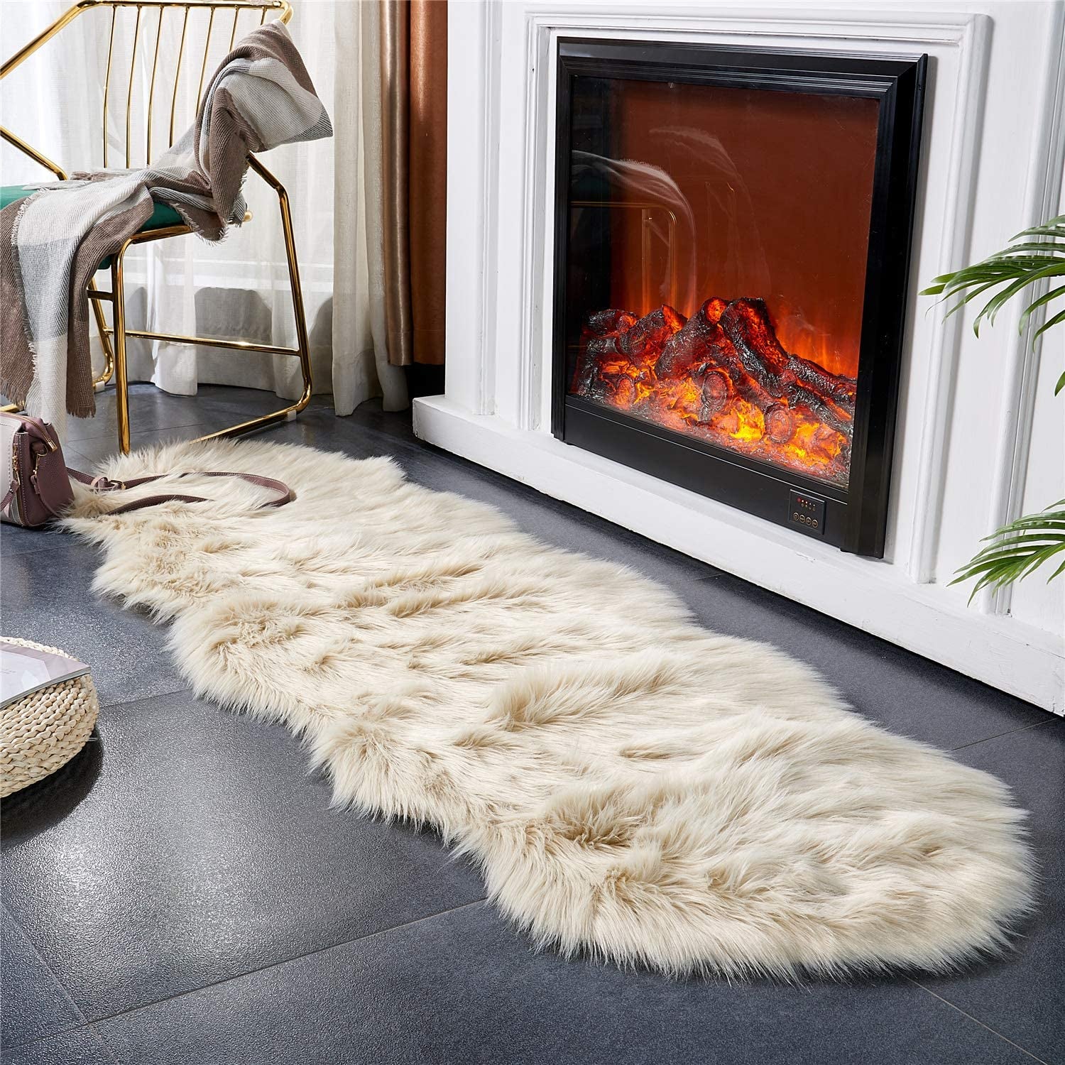 Ultra Soft Fluffy Sheepskin Area Rug