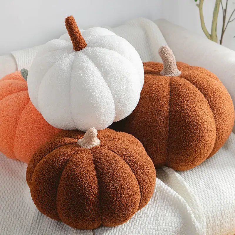 Stuffed Fall Decorative Pumpkin Pillow