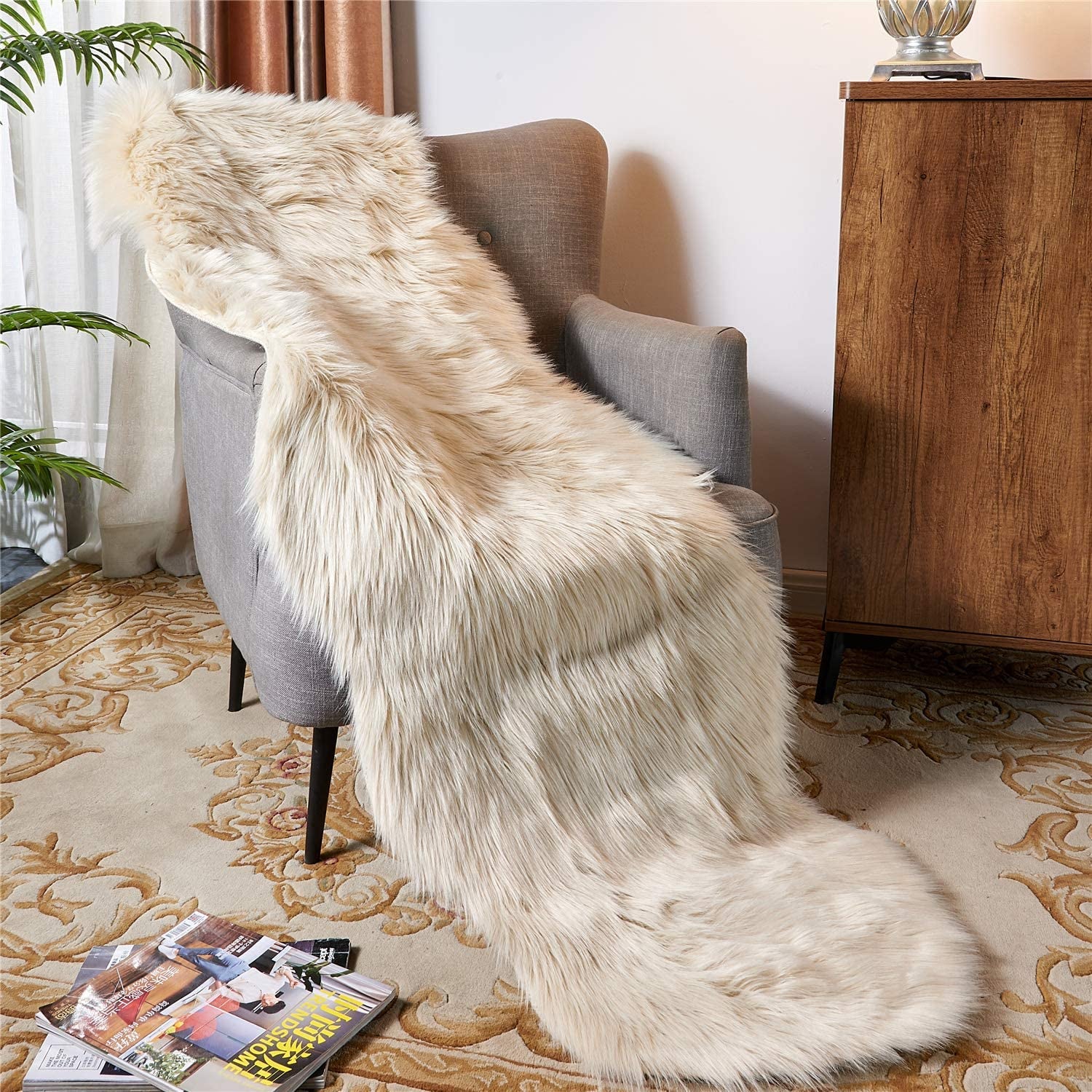 Ultra Soft Fluffy Sheepskin Area Rug