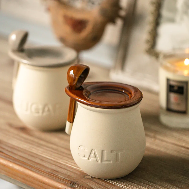 Vintage Ceramic Sugar & Salt Jugs