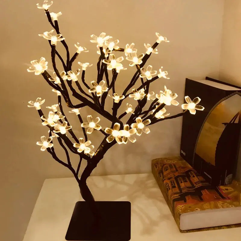 Cherry Blossoms Bonsai Tree Lamp